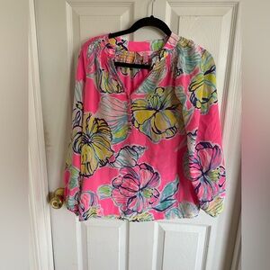 Elsa silk blouse Lilly pulitzer medium